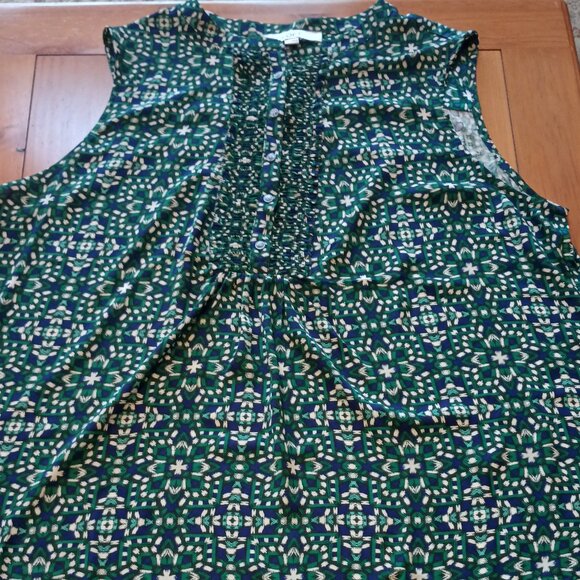 Loft Size XL Blue and Green Top (NWT) - Picture 12 of 12